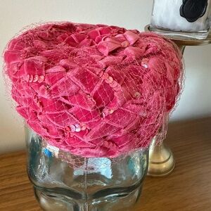 1950’s Pillbox Braided Velvet Hat